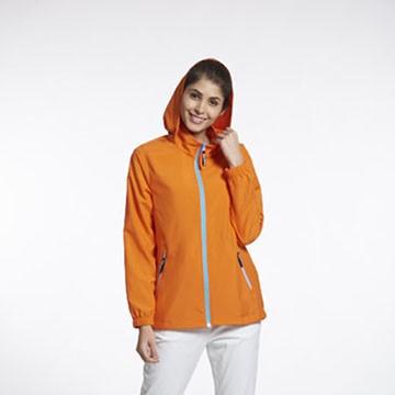 Sunrise橘色輕薄透氣外套中性款-99329
