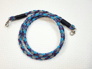 F.S.H 口罩掛繩設計。菱格紋。編織款防疫口罩鍊