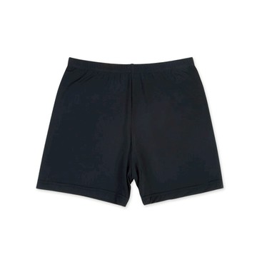 絲滑防皺亮面隱形學生安全褲 - M / 黑