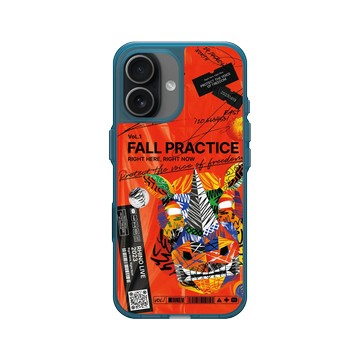 iPhone 17 Clear (相機按鈕) 夜幕藍 - RHINO LIVE - 第 1 輯：墜落練習