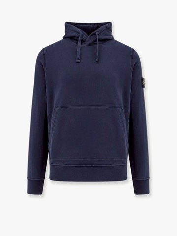 Biologic cotton hooded sweatshirt - STONE ISLAND - gender_Man