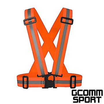 GCOMM SPORT 多用途運動高反光高可見度安全背心 反光橙