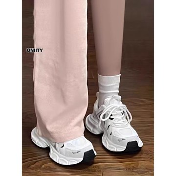 老爹鞋女款2025新款春季冬透氣網面小白鞋學生輕便休閑跑步運動鞋