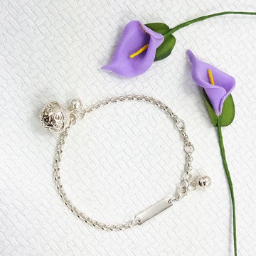 Z2款(可敲字)925純銀手鍊.客製英文字母數字.御匠敲飾