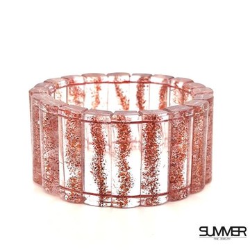 買1送2【SUMMER寶石】收藏級絕礦金草莓超七手排135.8g (34mm)買就送插座鹽燈+電動攪拌咖啡杯