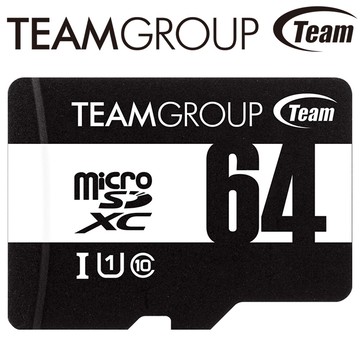 team十銓 elite micro sdxc  64gb uhs-i u1 c10 記憶卡-含轉卡