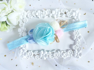 藍色 嬰兒寶寶頭帶 髮帶  Baby Headband