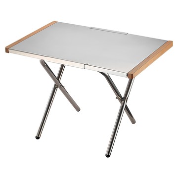 Campingmoon 柯曼 大鋼桌  70 x 45.5 x 37cm  70cm  銀色