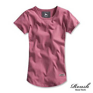 Roush 女生水洗柔棉圓弧短TEE(912268)