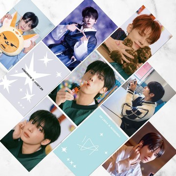 ⭐韓國代購正版⭐小紅書TXT鐳射小卡崔然竣崔秀彬休寧凱周邊拍立得小卡片LOMO