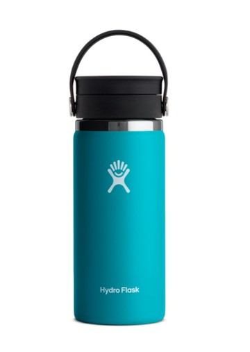 【【蘋果戶外】】Hydro Flask【旋轉咖啡蓋 / 寬口 / 473ml】16oz 湖水藍 美國不鏽鋼保溫保冰瓶 保冷保溫瓶 不含雙酚A