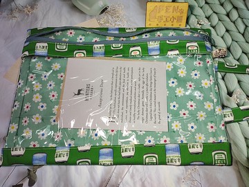 透明袋物系列-台灣設計師厚棉布台灣啤酒款半A4透明提袋-A4透明袋