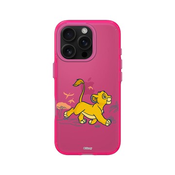 iPhone 16 Pro Clear 粉漾桃 - Disney - Lion King 迪士尼-獅子王 - 辛巴成長中
