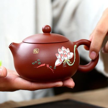 宜興手工原礦大紅袍西施復古茶壺
