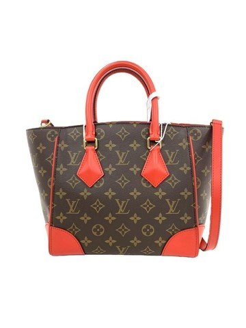 louis vuitton 紅色 Phenix 老花帆布塗層手提包 肩背包