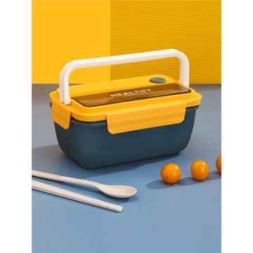 飯盒微波爐加熱專用食品級PP大容量分格輕便手提便攜小學生便當盒