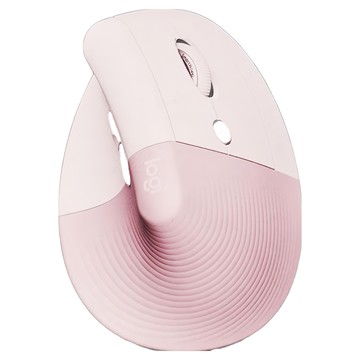 logitech 羅技 LIFT 人體工學垂直無線滑鼠  MR0094  玫瑰粉