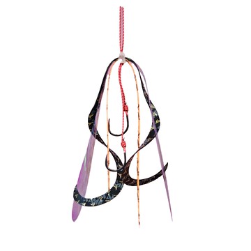 SAME 武士鯛炫彩飄帶-直領帶#01 角色扮演服裝配件  1入  彩虹粉