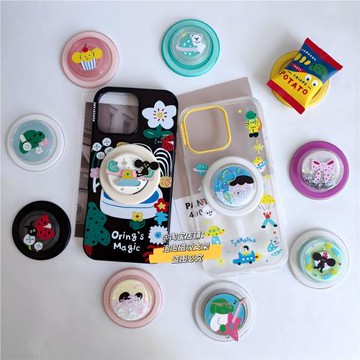 【泡泡騷通用Magsafe磁吸支架可替換氣囊香草泡泡浴 薯片包塔卡沙