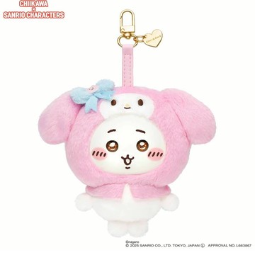 CHIIKAWA x SANRIO 吉伊卡哇 × 三麗鷗 搪膠臉 吊飾 絨毛 聯名款