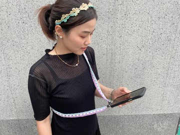 編織手機繩 手機鍊  天堂藍