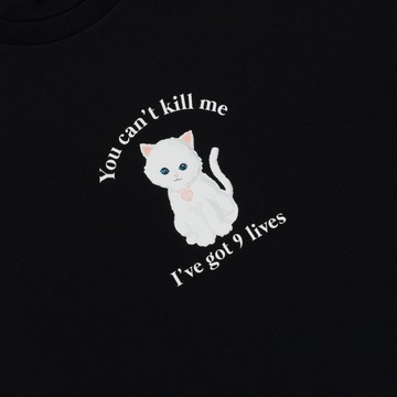 9 LIVES TEE (BLACK)