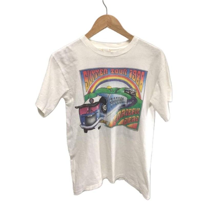 1988/GRATEFUL DEAD/PRENTISS/Tシャツ/M/コットン/ホワイト/プリント