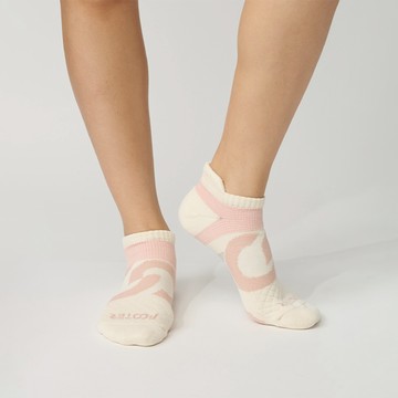 【FOOTER除臭襪】環形360度減壓船短襪女款(T100M-米)