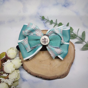 粉綠色小香風-香蕉夾鯊魚夾彈簧夾