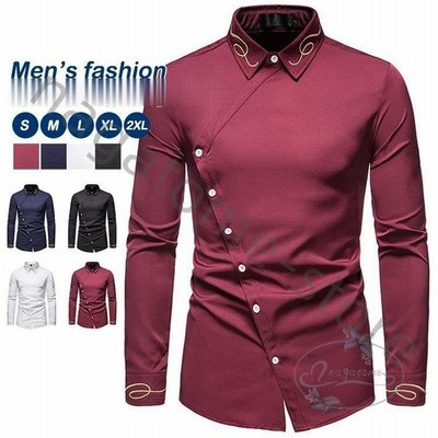 シャツメンズ長袖シャツエスニックカウボーイシャツ刺繍紳士服高品質春秋夏オシャレ大きい 通販 Lineポイント最大get Lineショッピング