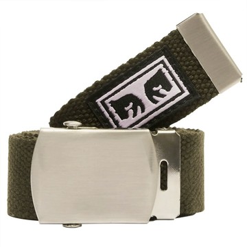 OBEY 100050026-TLF BIG BOY WEB BELT 帆布 腰帶 (茶葉色)