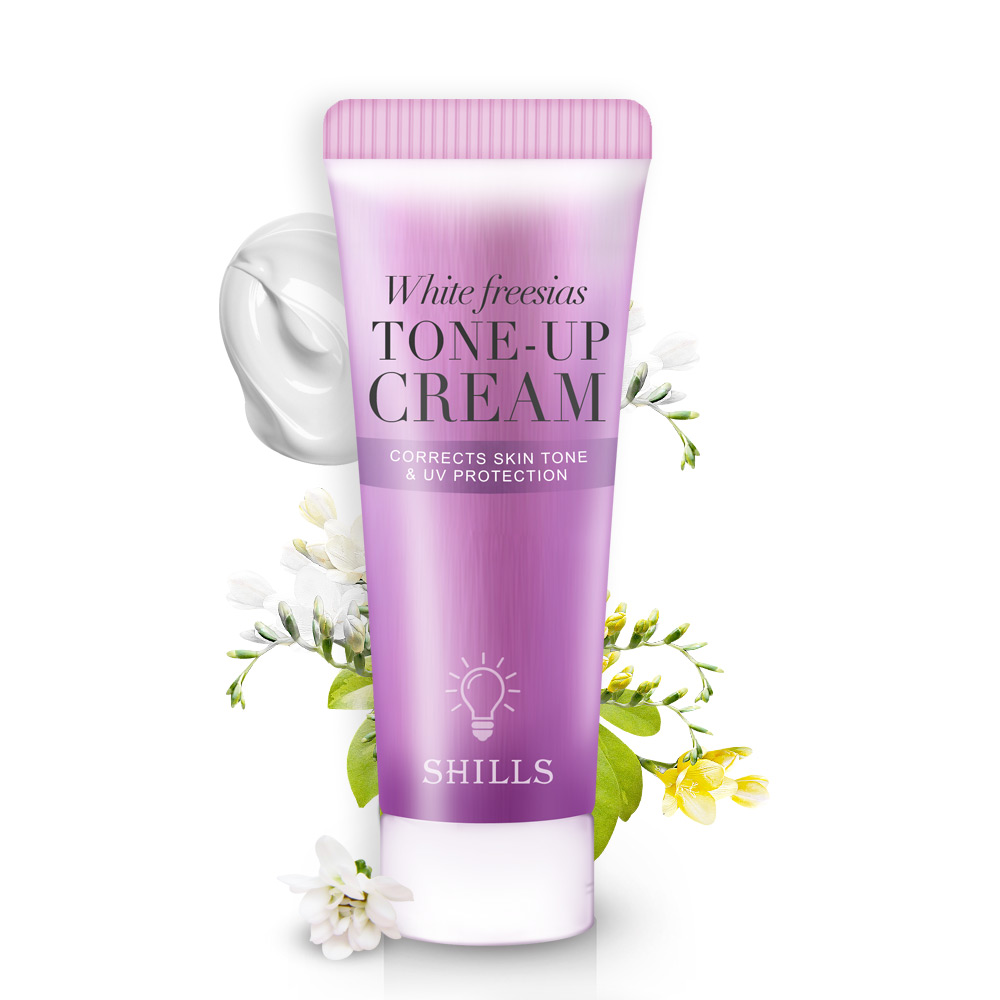 【旅行必備 清透偽素顏】SHILLS舒兒絲 抗UV美白濾鏡素顏霜-小蒼蘭(15ml)-小姐不熙娣推薦