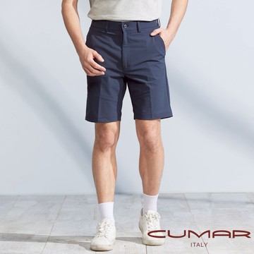 CUMAR 男裝春夏平面彈性織帶短褲 / 248152