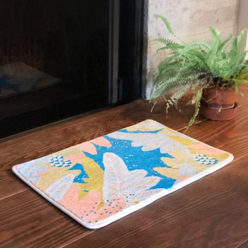 蕨地絨感踏墊2.0-半邊羽裂鳳尾蕨|踏墊 地墊 腳踏墊 聖誕節 女