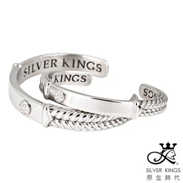 原生飾代SilverKings-幸福枷鎖-316L白鋼手環-成對手環