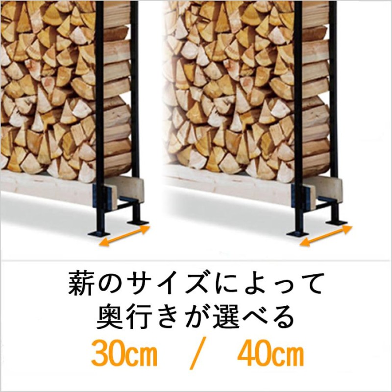 薪置き 2×4 ログラック スライド Y035 Y047 屋根 ファイヤーサイド 薪