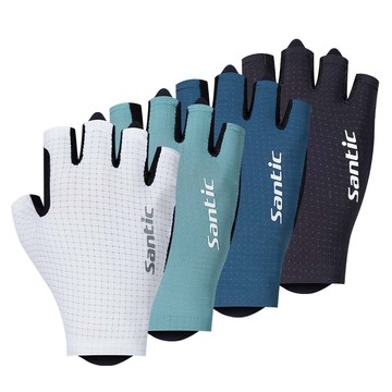 Santic 男士公路山地自行車短指半指女士透氣舒適騎行手套 TZ25P222