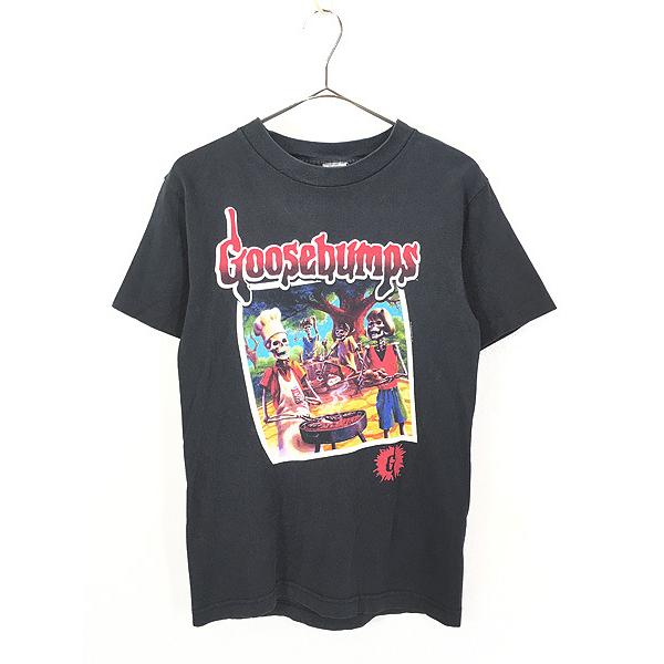 レディース 古着 90s USA製 Goosebumps ホラー小説 呪われたカメラ 両面 プリント Tシャツ L 古着 | LINEブランドカタログ