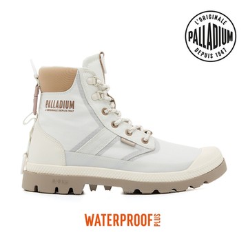 PALLADIUM SPORTCUFF LT+ VPR WP+橘標輕量防水靴/防水鞋/休閒鞋-男鞋/女鞋-米色/奶白