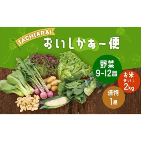 ふるさと納税 「TACHIARAI」 おいしかぁ〜便 夢つくし 2kg入 野菜 9〜12品 福岡県大刀洗町