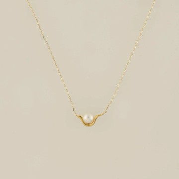 【 ARTE WHITE 】XOZ - K18 雲弧Akoya珍珠項鍊