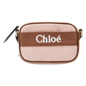 Chloé Kids 皮革邊飾單肩包