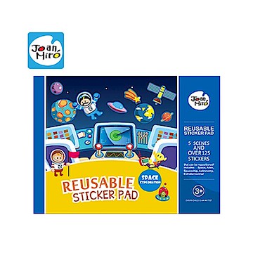 (福利品出清)【JoanMiro 原創美玩】兒童靜電貼紙-太空探索