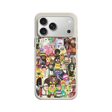 iPhone 17 Pro Max SolidX 貝殼灰 - 瑞克和莫蒂 Rick and Morty - 外星寄生蟲