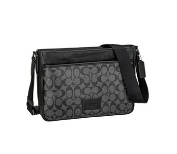 COACH DISTRICT 經典滿版C LOGO 皮革斜肩背大包CH078(預購)~【 菲尼斯 國際精品 ★ 疊加現抵$2099 】