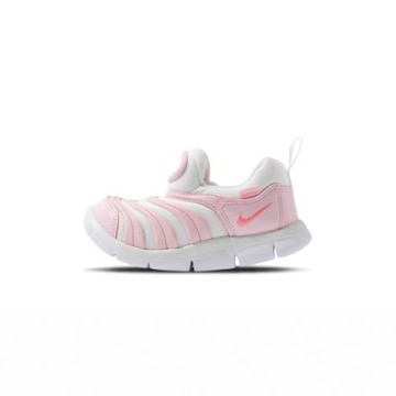 Nike Dynamo Free Td 小童 童鞋 粉白色 毛毛蟲鞋 套腳式 休閒鞋 343938-100
