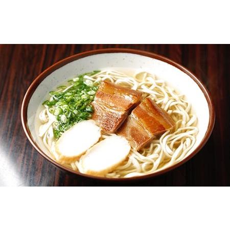 ふるさと納税 自家製麺　沖縄そば専門店「沖縄そば（三枚肉）」セット　4食入り 沖縄県南風原町