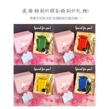 搞笑創意馬克杯垃圾桶造型男生情人節禮物搞怪稀奇個性陶瓷痰盂杯