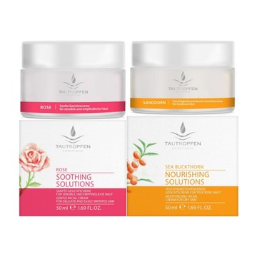 德國天露Tautropfen 瑰麗嫩白臉部面霜/聖果沙棘保濕面霜 50ml 敏感肌 熟齡肌 乾性肌膚 保濕 附發票 【心心哈德】現貨 全館499超取免運｜滿額領券最高現折$200｜雙12嘉年華⚡專櫃 美妝 香氛 保養 禮享保養 香約聖誕 美的三次方