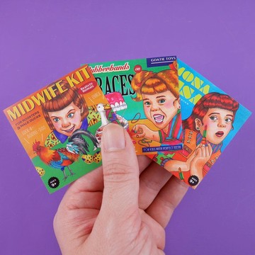 復古玩具貼紙組